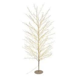 Albero luminoso Champagne 1 gioco di luce (H200 D110 cm) TIGLIO 1120 luci - MICROLED Bianco caldo IP44 76327 - immagine 1