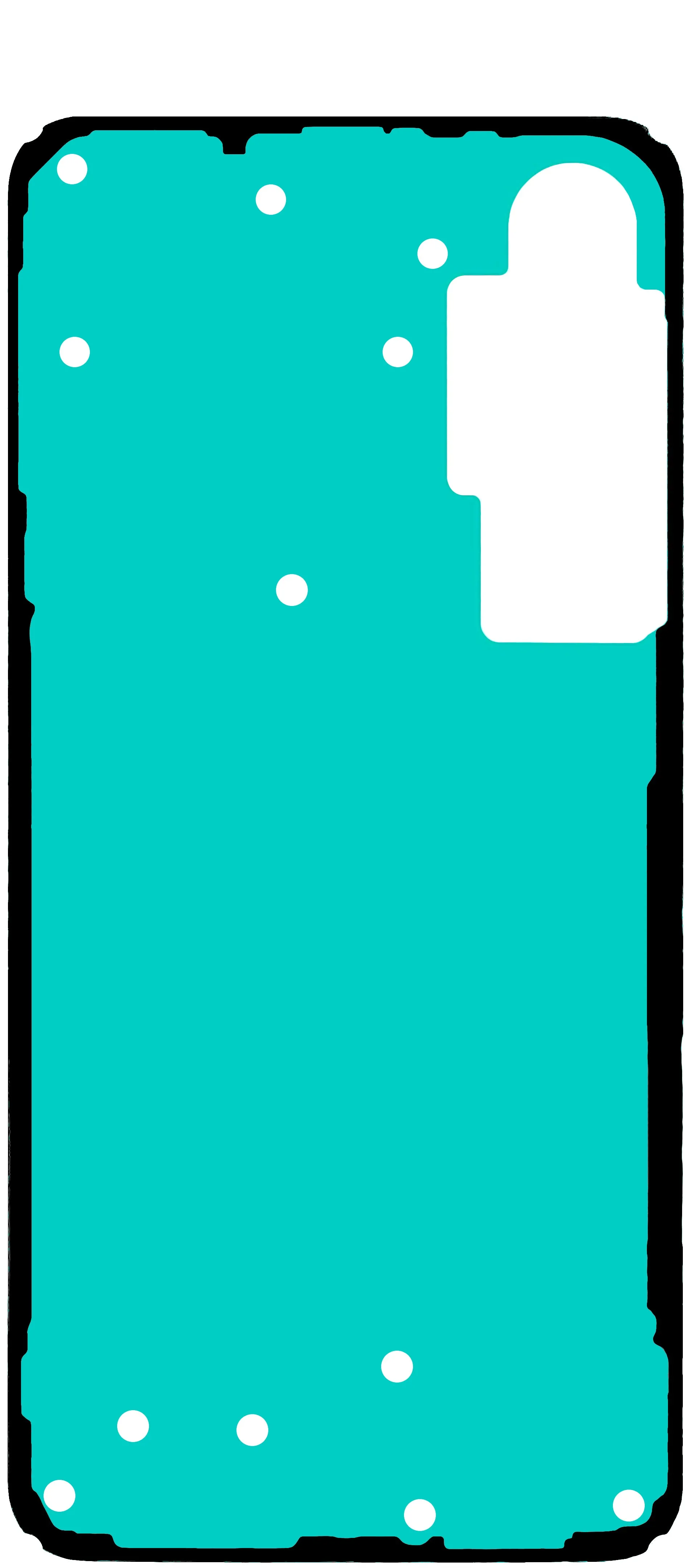 Adesivo Coperchio Batteria Samsung Galaxy S24 FE S721, Service Pack GH81-26418A - immagine 1