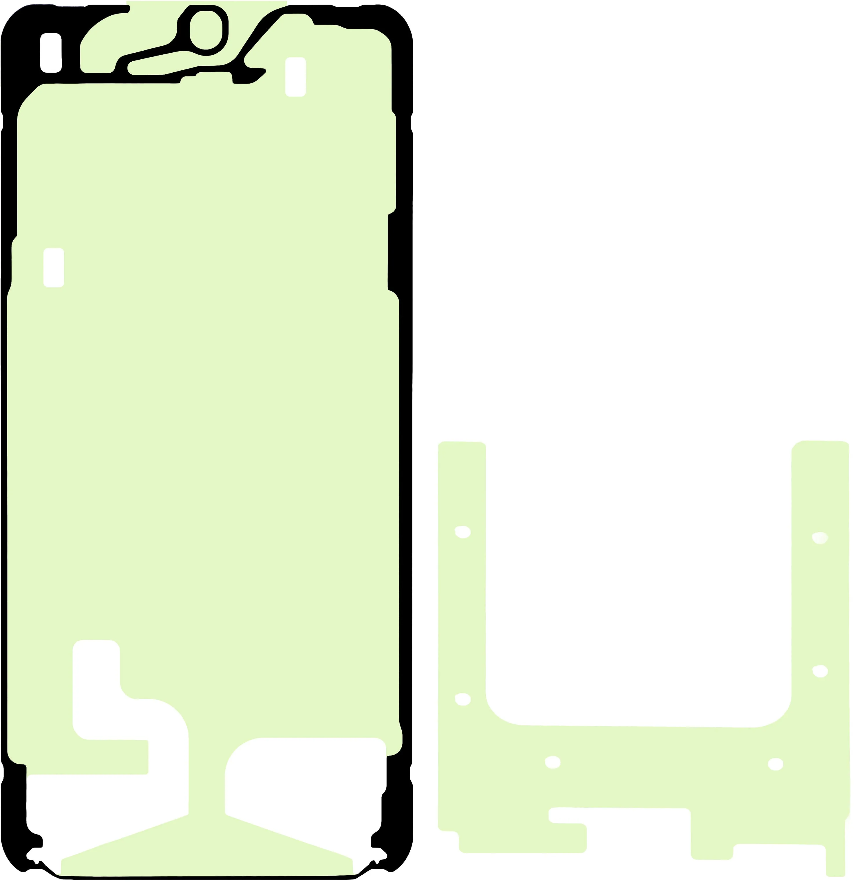 Kit Adesivo Display Samsung Galaxy S25+ S936, Service Pack GH82-36510A - immagine 1