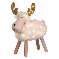 Pecorenna (L37 H45 cm) 9 giochi di luce (1pz) 80 luci - MICROLED Bianco caldo e Multicolore 78611 - immagine 1