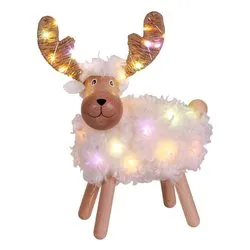 Pecorenna (L24 H31 cm) 9 giochi di luce (1pz) 50 luci - MICROLED Bianco caldo e Multicolore 78604 - immagine 1