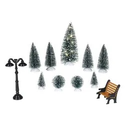 Alberi luce fissa (1pz) 12 luci - MICROLED Bianco caldo IP20 488462 - immagine 1
