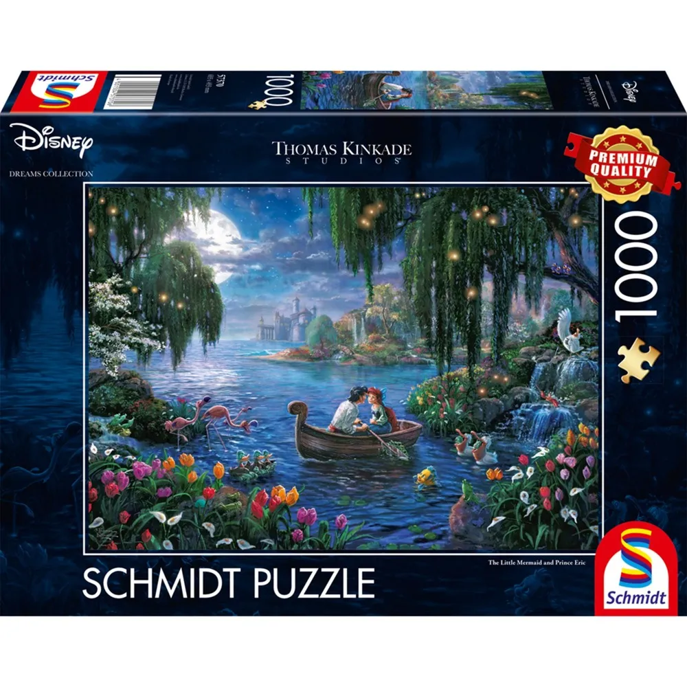 Thomas Kinkade Studios: The Little Mermaid and Prince Eric, Puzzle - immagine 1