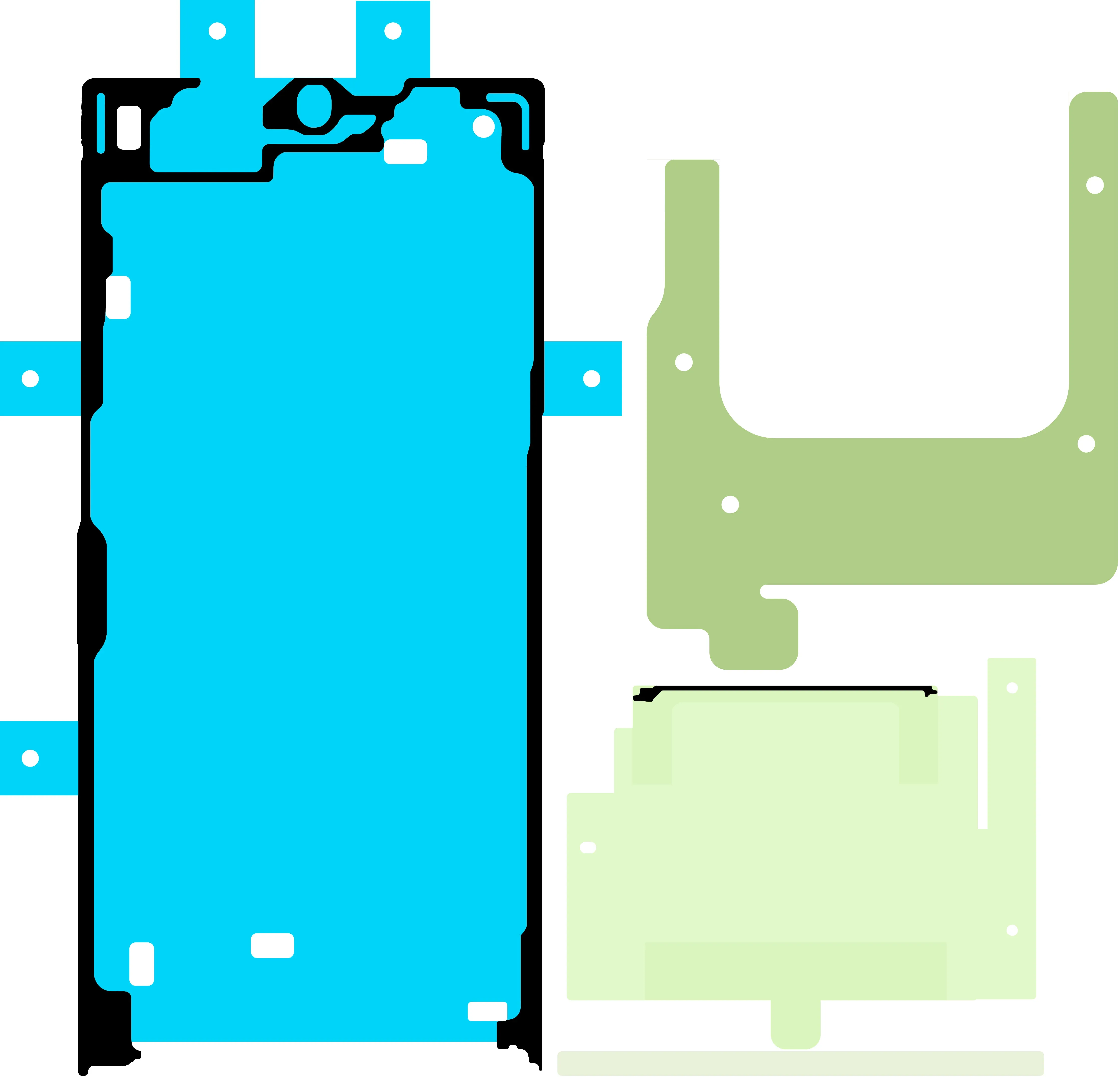 Kit Adesivo Display Samsung Galaxy S24 Ultra S928, Service Pack GH82-33544A - immagine 1