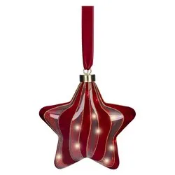 Stella luce fissa (20x6,5x20cm) (1pz) 15 luci - MICROLED Bianco caldo IP20 Red 489445 - immagine 1