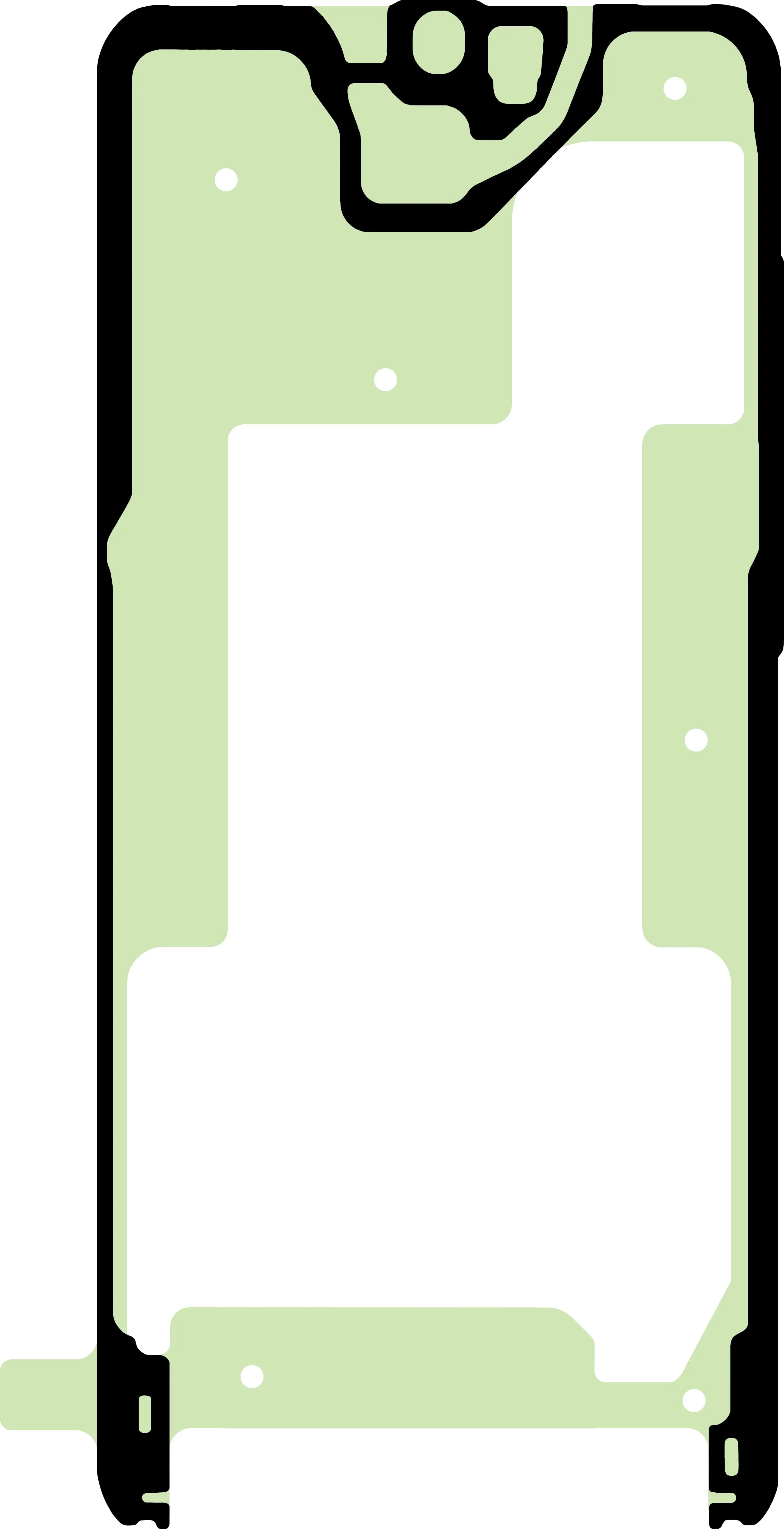 Adesivo Display Samsung Galaxy S20+ 5G G986 / S20+ G985, Service Pack GH02-19782A - immagine 1