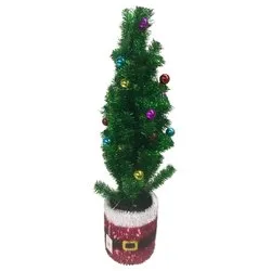 Albero Natale addobbato Verde (PVC - H90 D27 cm) 89642 - immagine 1