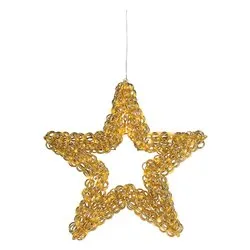 Stella 2 giochi di luce (58x10x58cm) (1pz) 400 luci - MICROLED Bianco caldo IP44 Gold 9493970 - immagine 1