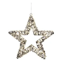 Stella 2 giochi di luce (38cm) (1pz) 400 luci - MICROLED Bianco caldo IP44 Gold 9490409 - immagine 1