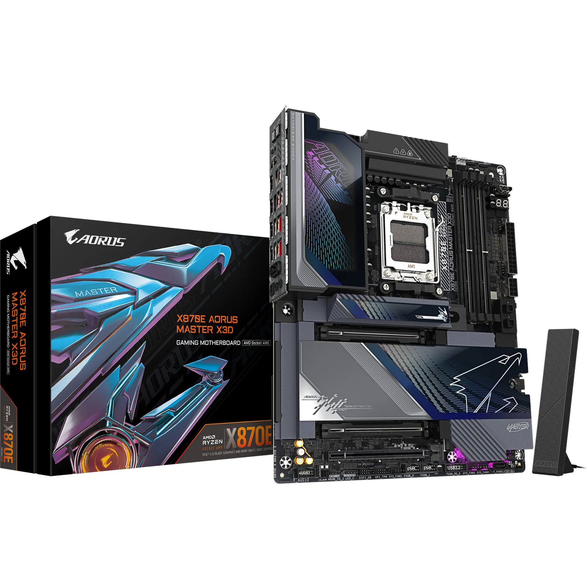 X870E AORUS MASTER X3D, Scheda madre - immagine 1