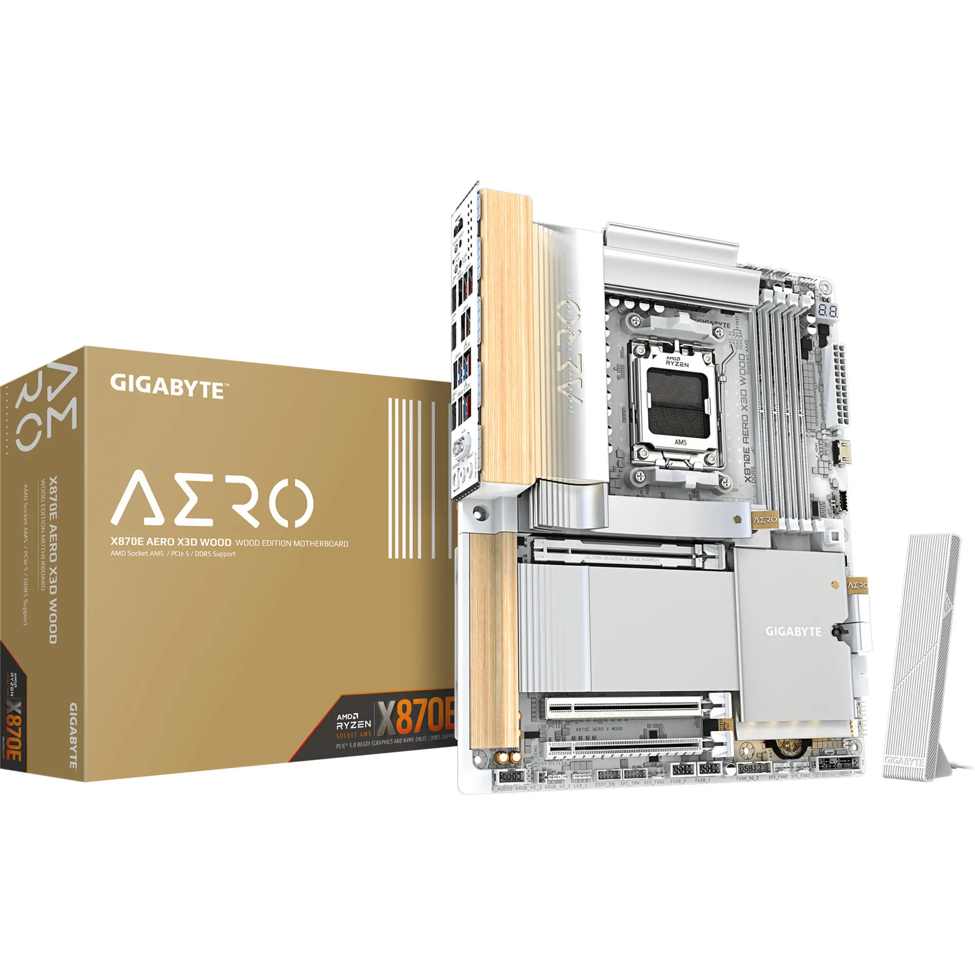 X870E AERO X3D WOOD, Scheda madre - immagine 1