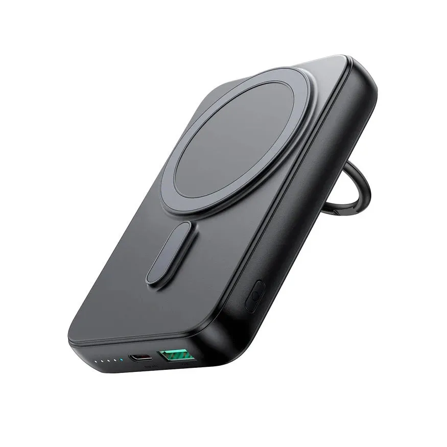 Batteria Esterna Wireless Joyroom JR-W050, 10000mAh, 20W, QC + PD + FQI, 1 x QI - 1 x USB-A - 1 x USB-C, Nera - immagine 1