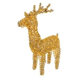Renna 2 giochi di luce (57x20x104cm) (1pz) 800 luci - MICROLED Bianco caldo IP44 Gold 9493972 - immagine 1