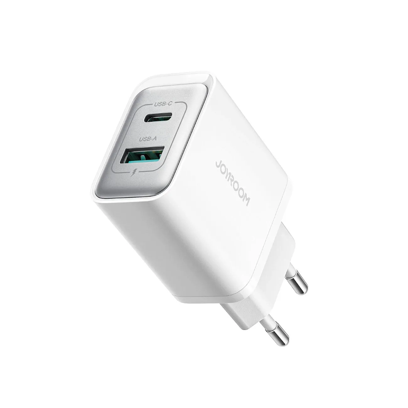 Caricabatterie Rete Joyroom JR-TCF15, 30W, 5A, 1 x USB-A - 1 x USB-C, Bianco - immagine 1