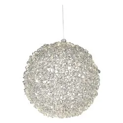 Sfera 2 giochi di luce (55cm) (1pz) 700 luci - MICROLED Bianco caldo IP44 Silver 9493908 - immagine 1