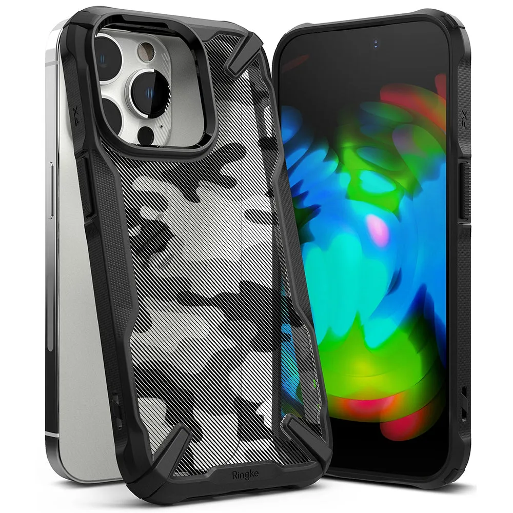 Custodia per Apple iPhone 14 Pro, Ringke, Fusion X Design, Camuffamento - immagine 1