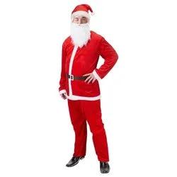 Costume Babbo Natale (Taglia unica) Rosso AAF517050 - immagine 1