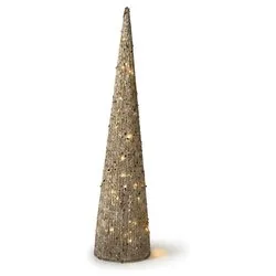 Cono luce fissa (D20 H80 cm) (1pz) 30 luci - LED Bianco caldo 48844 - immagine 1