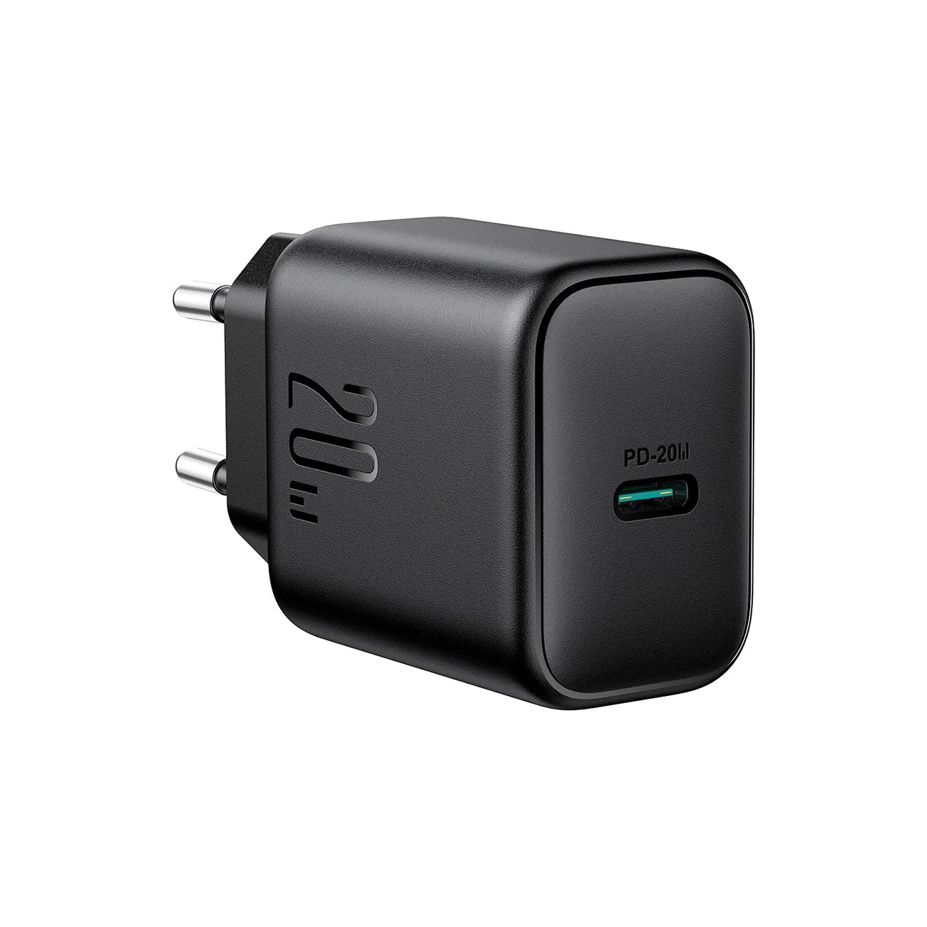 Caricabatterie Rete Joyroom JR-TCF20, 20W, 3A, 1 x USB-C, Nero - immagine 1