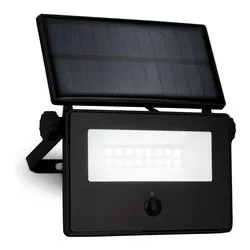 Proiettore con sensore presenza solare SOLAR Nero (1 luce - 400 Lumen - 5 W - Bianco freddo) (IP54) (14,5x11,5x17,5cm) BT10028 - immagine 1