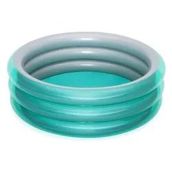 Piscina bimbo Big Metallic 3 anelli (170x53cm) Verde e Silver 51042 - immagine 1