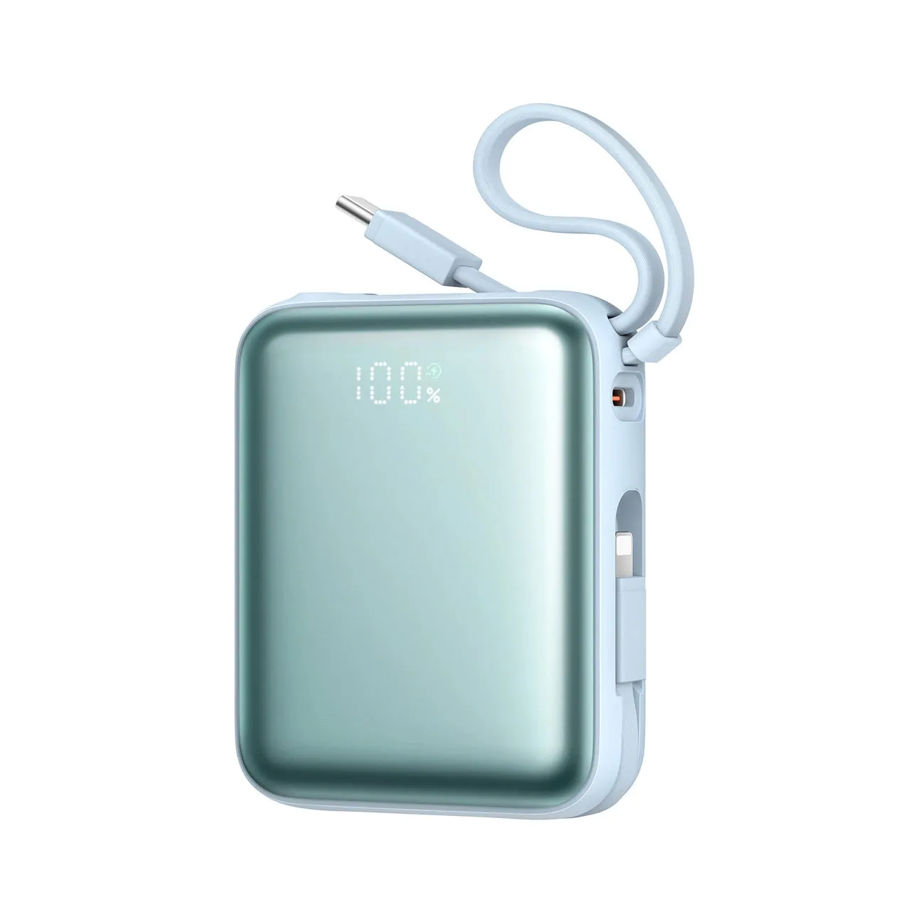 Batteria Esterna Joyroom JR-PBF27, 10000mAh, 22.5W, QC + PD, 1 x Lightning - 2 x USB-C, Blu - immagine 1