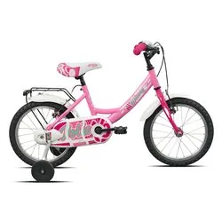 Mountain Bike acciaio ( 1 vel ) 16" Jolie BIMBA Rosa 32S671 - immagine 1