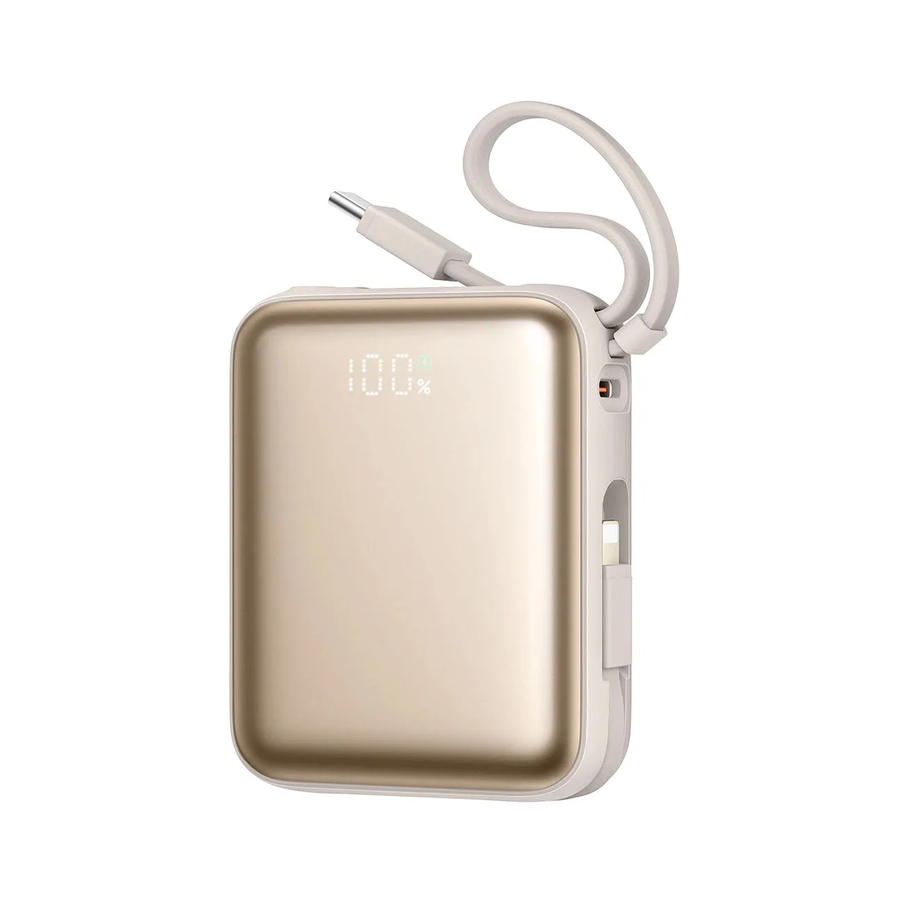 Batteria Esterna Joyroom JR-PBF27, 10000mAh, 22.5W, QC + PD, 1 x Lightning - 2 x USB-C, Dorata - immagine 1