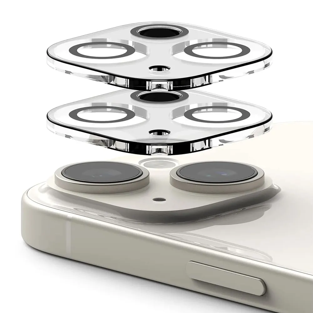 Pellicola Protettiva Posteriore Ringke per Apple iPhone 15 Plus / 15, Vetro Temperato, Set 2 pezzi, Trasparente - immagine 1