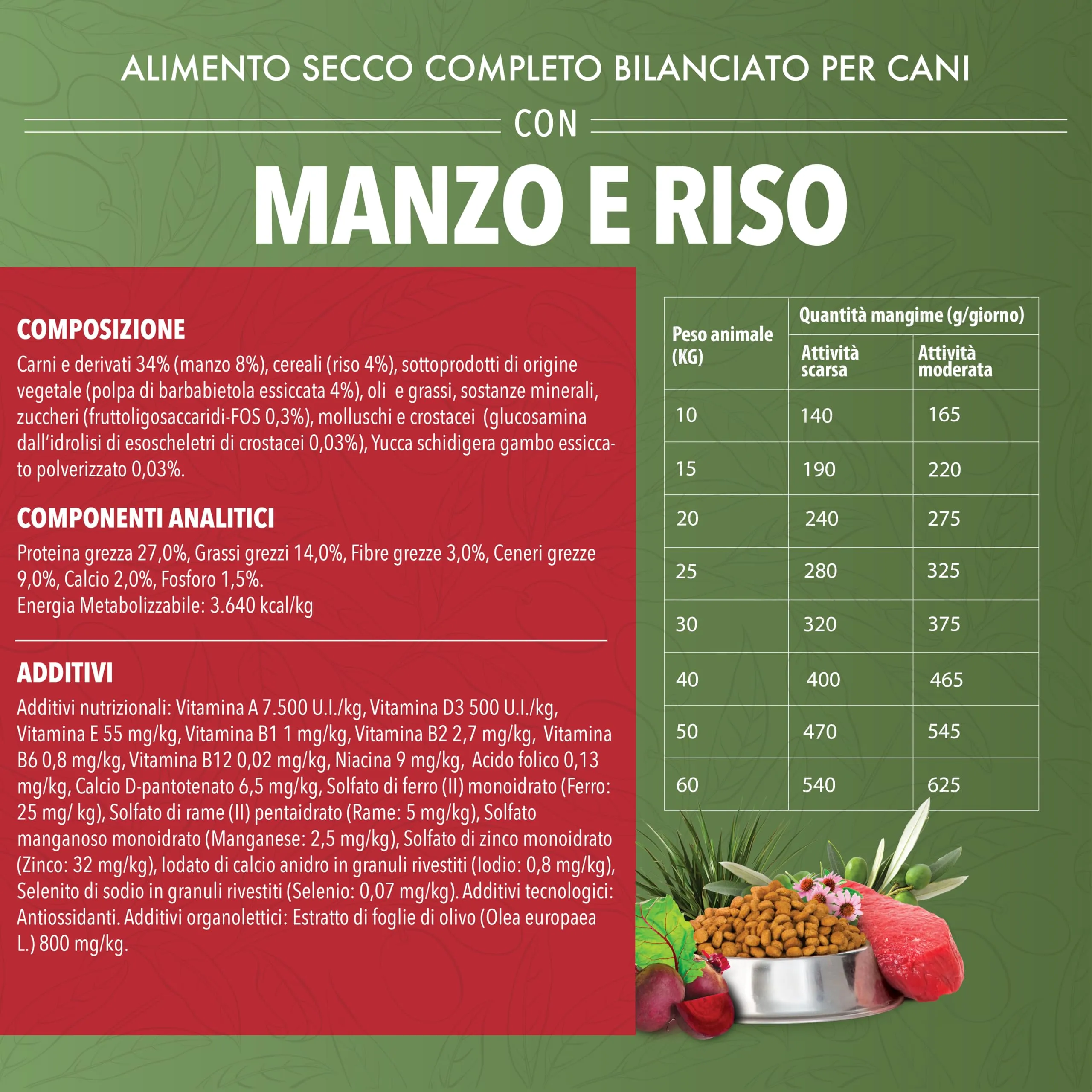 TerComposti - Triplo Pet Food Mix Manzo, Maiale, Agnello, Carni Bianche e Riso, 3kg x4, Ideale per Cani Adulti e Cuccioli, Pelo Lucido, Cibo Secco Nutriente e Bilanciato, con Estratto di Olivo - immagine 8