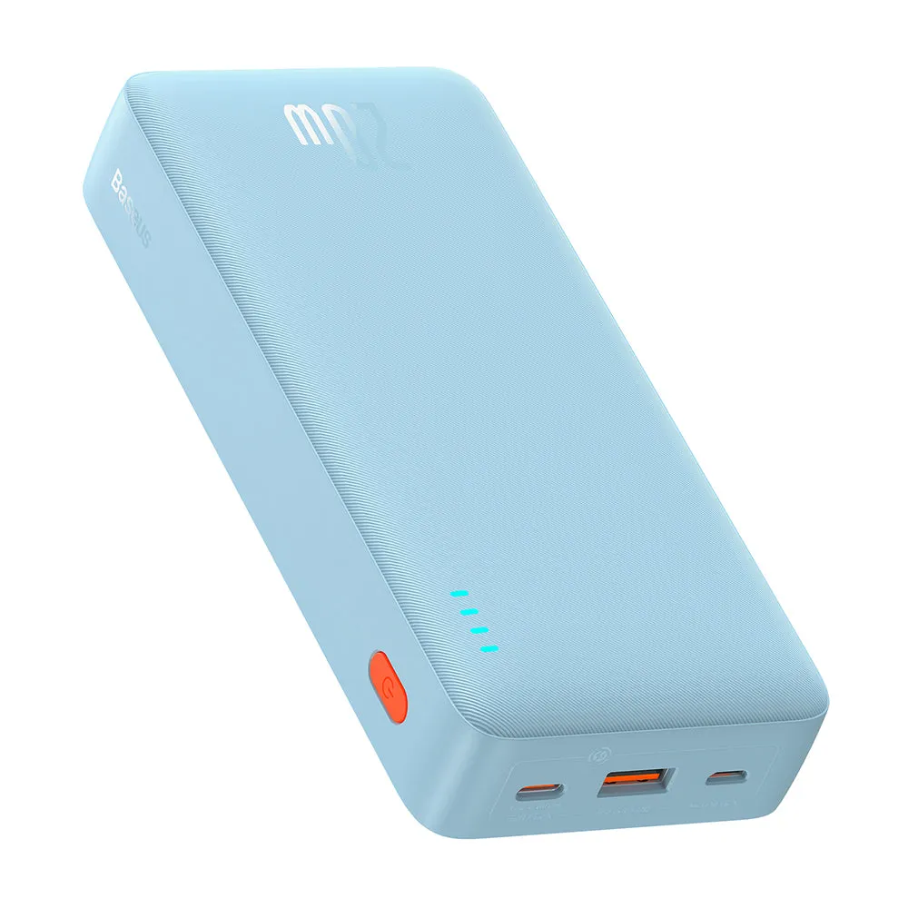 Batteria Esterna Baseus Airpow, 20000mAh, 20W, QC + PD, 1 x USB-A - 1 x USB-C, Blu P10022804313-00 - immagine 1