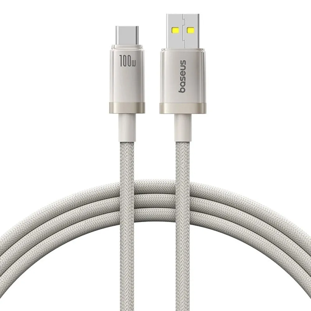 Cavo Dati e Ricarica USB-A - USB-C Baseus Titanium, 100W, 1m, Argento P10378102G21-00 - immagine 1