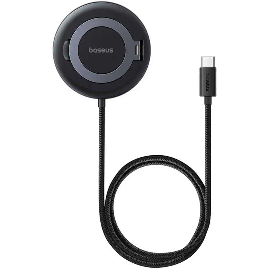 Caricabatterie Rete Wireless Baseus Simple Mini4, 15W, 1.67A, Nero P10273300121-01 - immagine 1