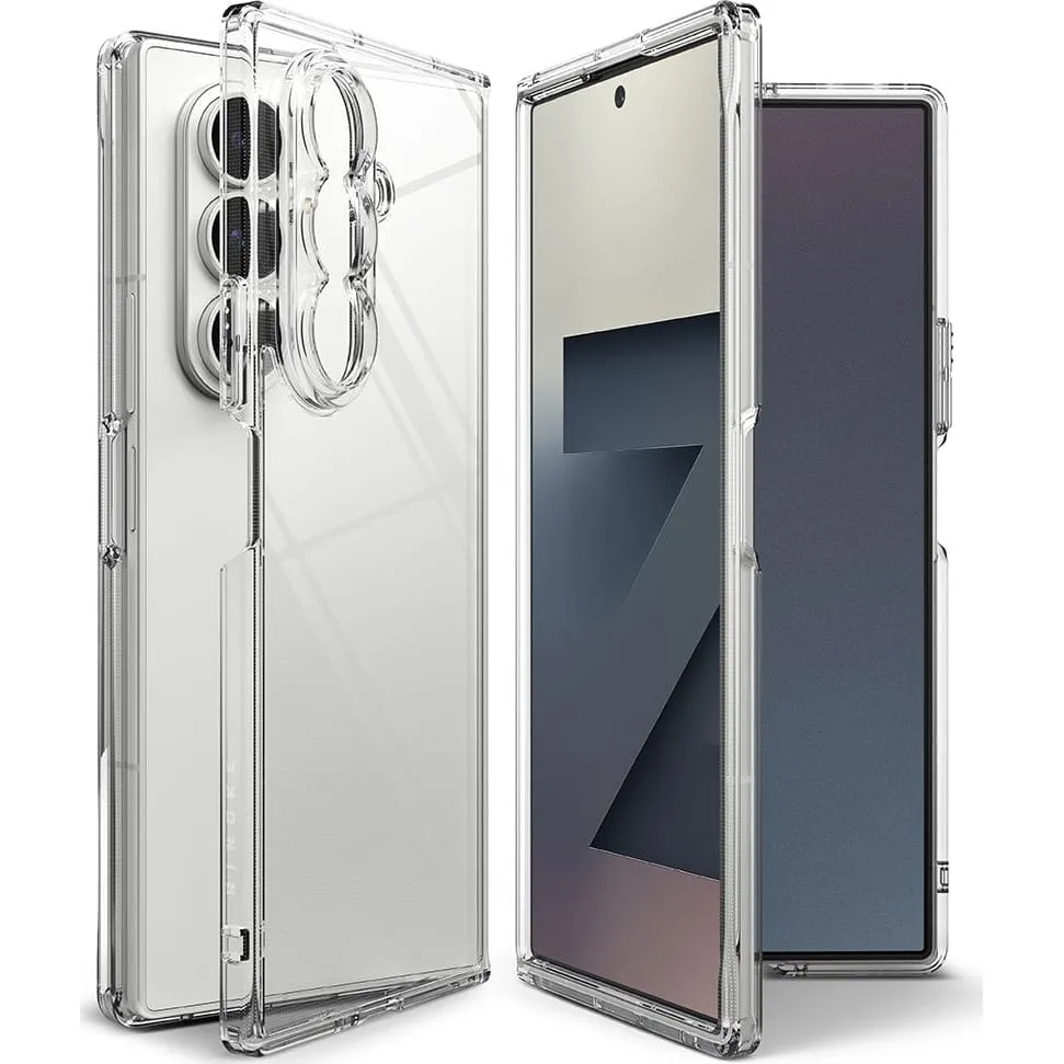 Custodia per Samsung Galaxy Z Fold7 F966, Ringke, Fusion, Trasparente - immagine 1