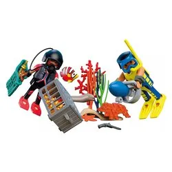 Poliziotto sub con tesoro ( 41 pz ) CITY ACTION 4-10a 72078 - immagine 1