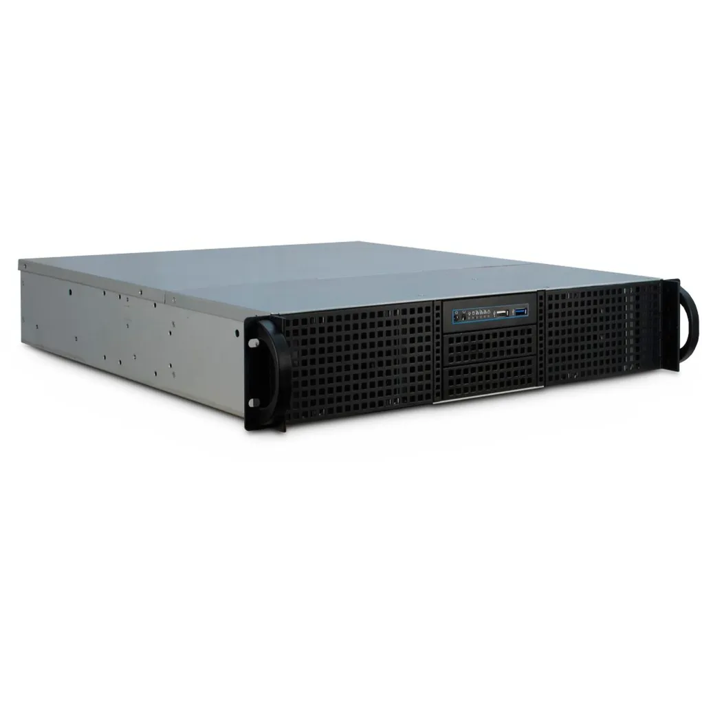 IPC 2U-20248 Supporto Nero, Server case - immagine 1