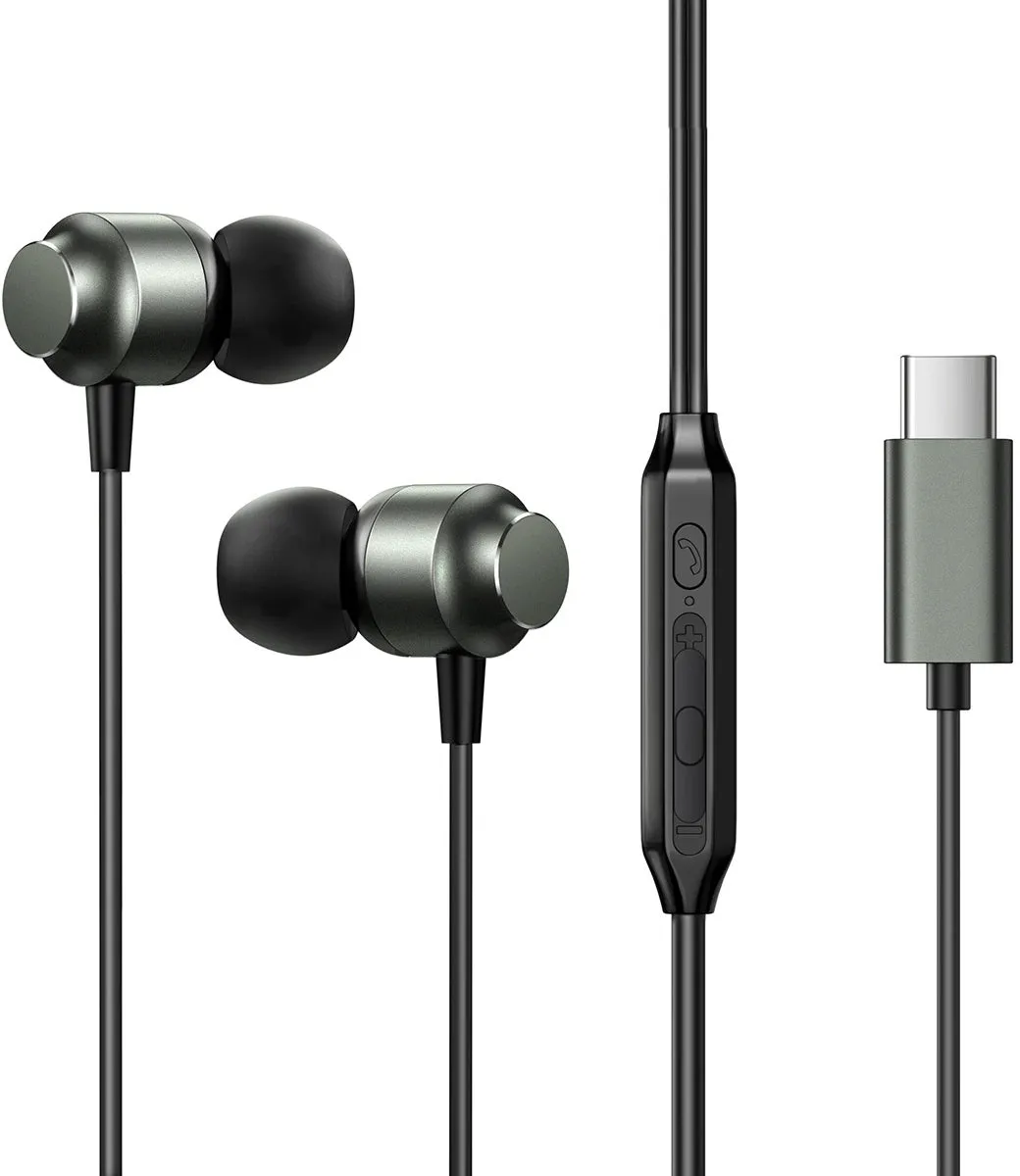 Auricolare USB-C Joyroom JR-EC06, Grigio - immagine 1