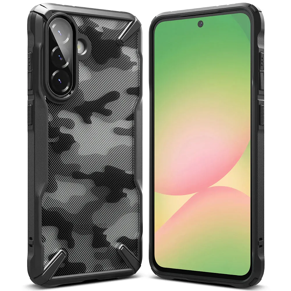 Custodia per Samsung Galaxy A56 A566 / A36 A366, Ringke, Fusion X Camo, Nera - immagine 1