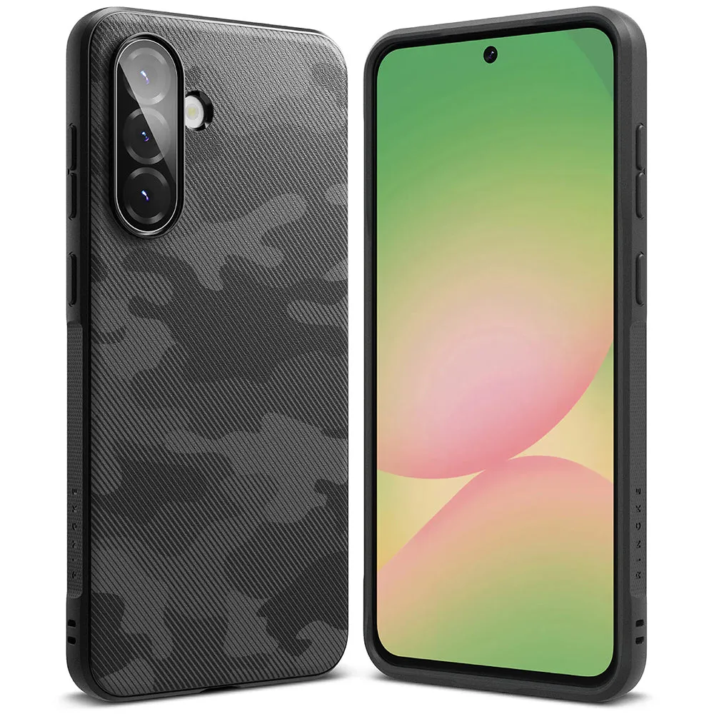Custodia per Samsung Galaxy A56 A566 / A36 A366, Ringke, Onyx Camo, Nera - immagine 1