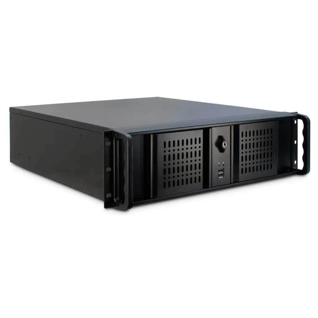 3U-3098-S Supporto Nero, Server case - immagine 1