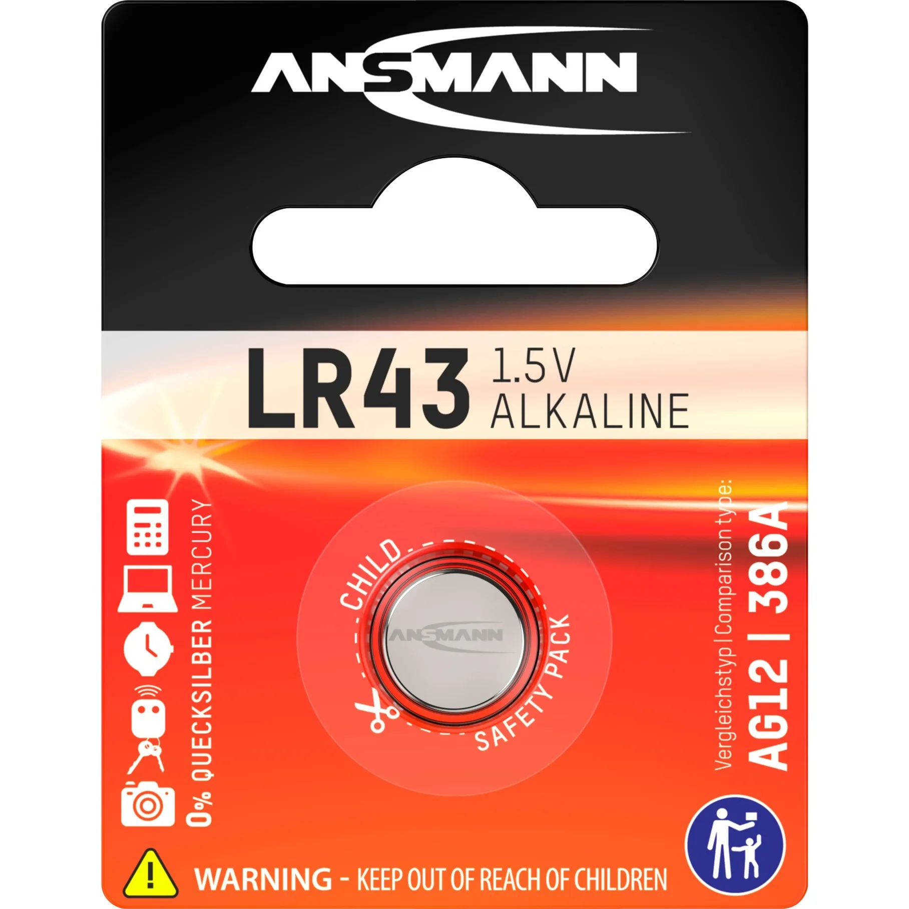 Alkaline Battery LR 43 Batteria monouso Alcalino - immagine 1