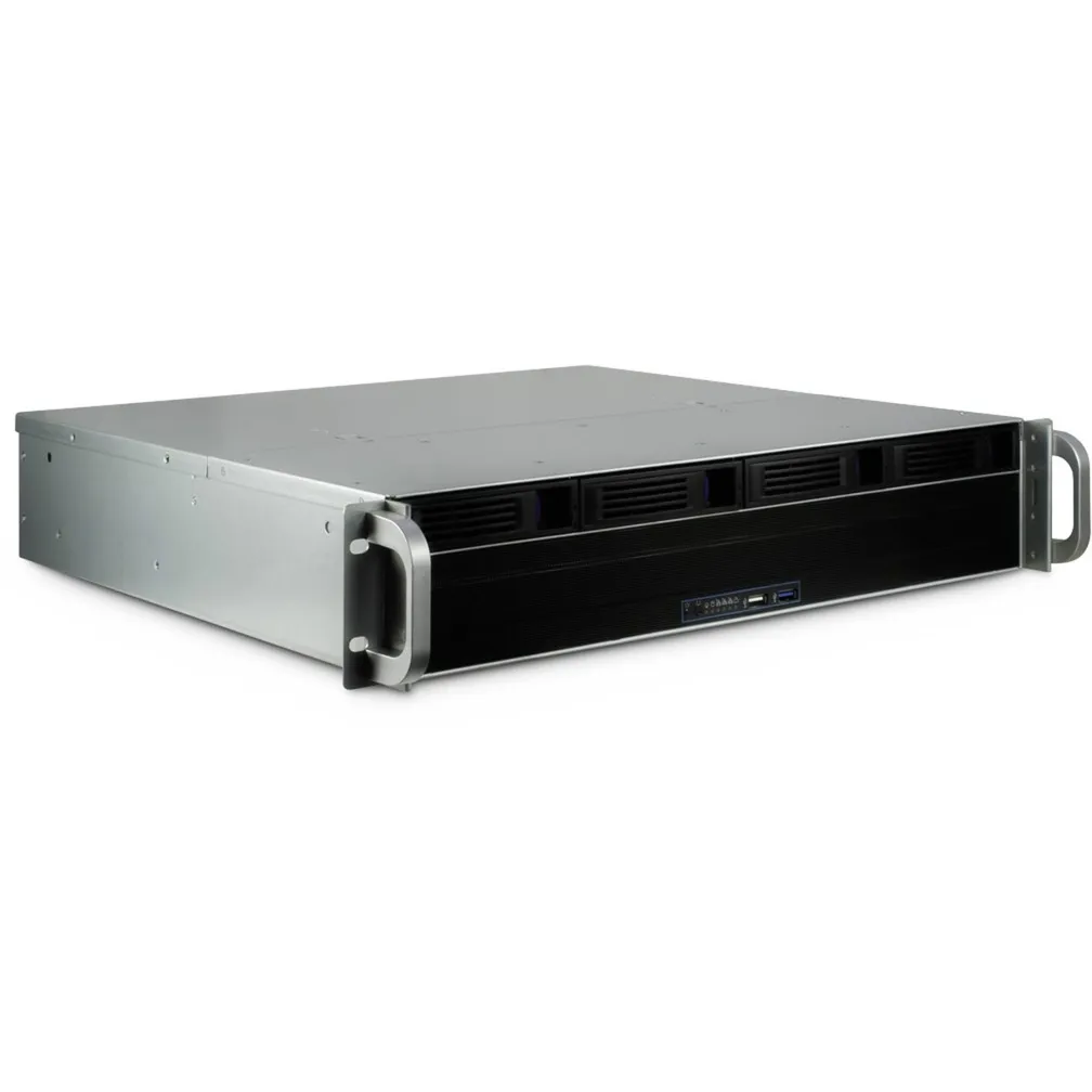 IPC 2U-2404S Supporto Nero, Argento, Server case - immagine 1