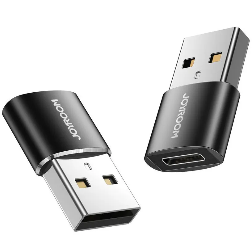 Adattatore Dati e Ricarica USB-C - USB-A Joyroom S-H152, Set 2 pezzi, Nero - immagine 1