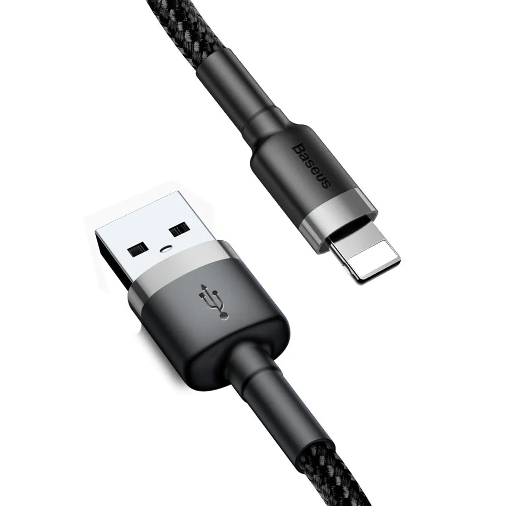 Cavo Dati e Ricarica USB-A - Lightning Baseus Cafule, 18W, 3m, Grigio CALKLF-RG1 - immagine 1