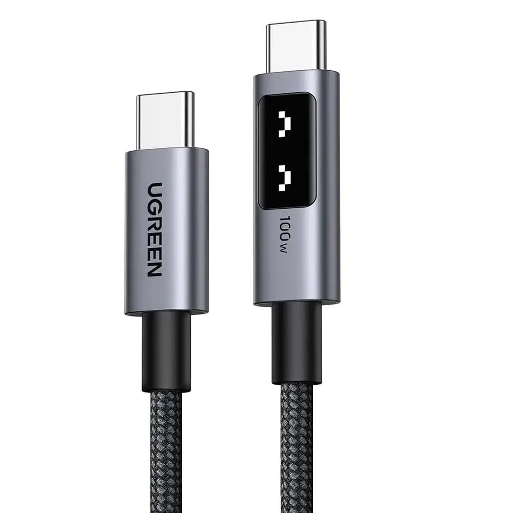 Cavo Dati e Ricarica USB-C - USB-C UGREEN L509, 100W, 0.5m, Grigio - immagine 1