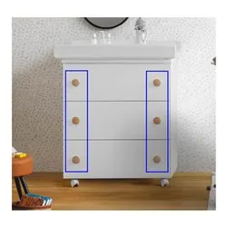 Kit pomoli bagnetto 6 pz WIN Naturale KITNAT - immagine 1