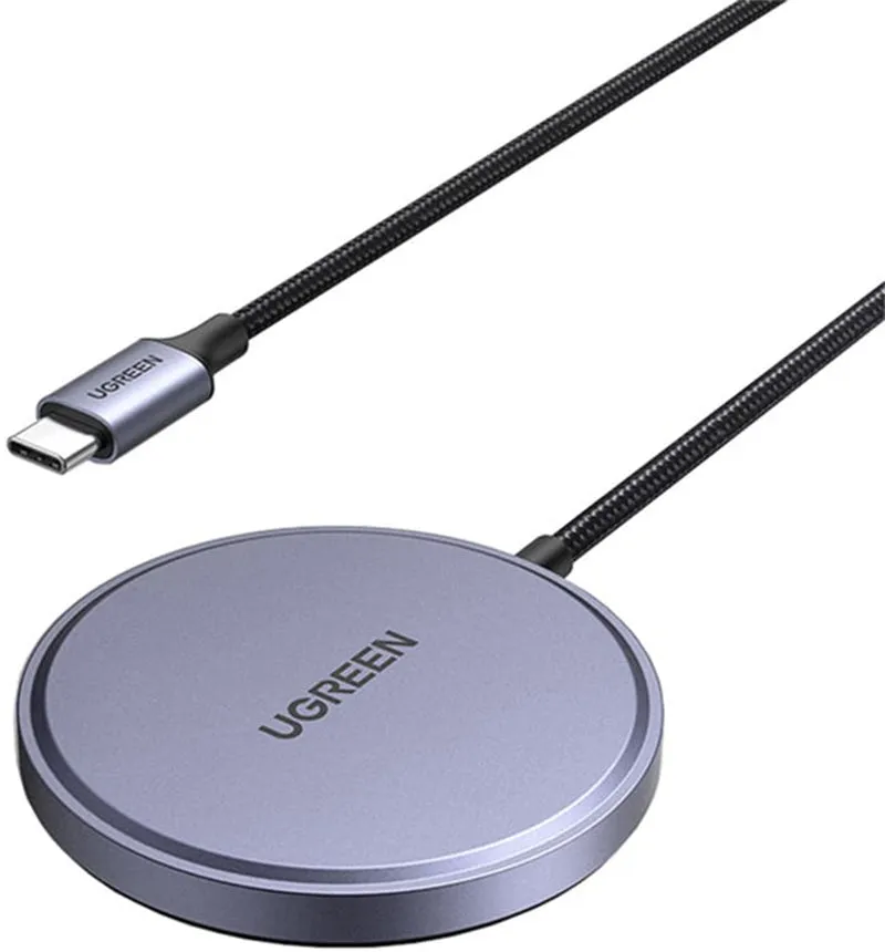 Caricabatterie Wireless UGREEN W703, 15W, 1.67A, Nero - immagine 1