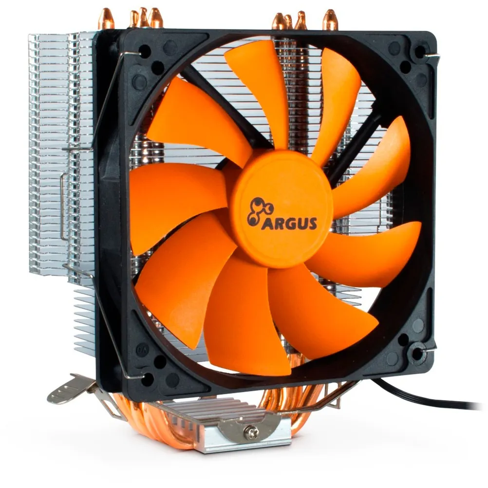 Argus SU-260 Processore Refrigeratore 12 cm Nero, Arancione, raffreddamento CPU - immagine 1