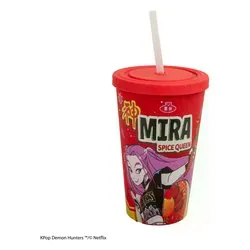 Tazza termica Tumbler MIra Spice Queen con cannuccia plastica (475ml) K-POP DEMON HUNTERS Rosso CR4384 - immagine 1