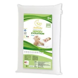 Guanciale lettino con federa cotone (51x27cm) MEMORY EVOLUTION Bianco 020 3500 - immagine 1